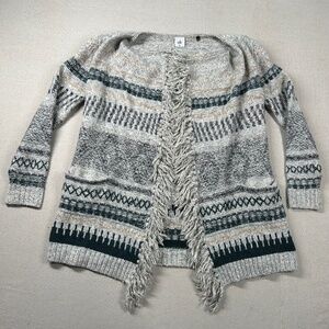 Cabi Sweater Womens XS Cotton Acrylic Duster Open Front Cardigan Cozy
